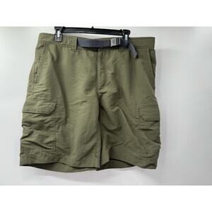 The North Face Olive Green Men’s Sz 36 Belted‎ Cargo Shorts Outdoor Shorts